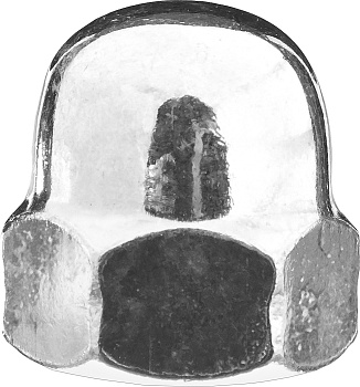 ЗУБР DIN 1587, M12, цинк, 2 шт, колпачковая гайка (4-303686-12)