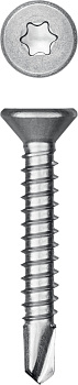 KRAFTOOL DS-C, 32 х 4.8 мм, А2, сверло, потайная головка, ТХ25, 250 шт, саморез нержавеющий (300932-