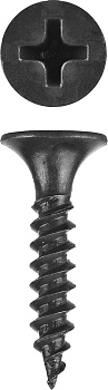 ЗУБР СГМ, 25 х 3.5 мм, фосфатированное покрытие, 2000 шт, саморез гипсокартон-металл, Профессионал (