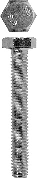 ЗУБР DIN 933, кл. пр. 5.8, M10 х 35 мм, цинк, 4 шт, болт (4-303076-10-035)