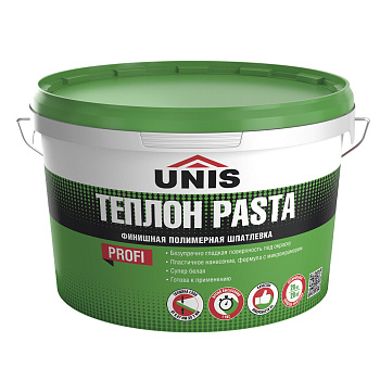 Шпатлевка финишная Unis Теплон Pasta полимерная 28 кг