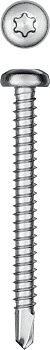 KRAFTOOL DS-P, 50 х 4.8 мм, А2, сверло, полукруглая головка, ТХ25, 150 шт, саморез нержавеющий (3009