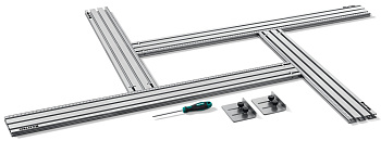 KRAFTOOL KRAFTFLEX MFS-700-1000 мм, 4шт, шаблон фрезерный в комплекте с 2 упорами (32810)