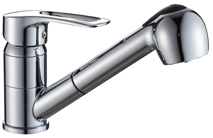 Смеситель для кухни с выдвижной лейкой G263610 d40, гайка AVILA, латунь, Gota Rocio