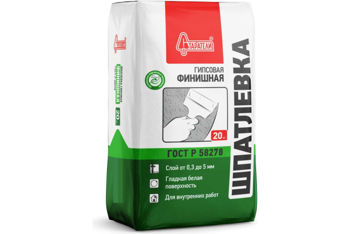 Шпатлевка финишная Старатели гипсовая, 20кг