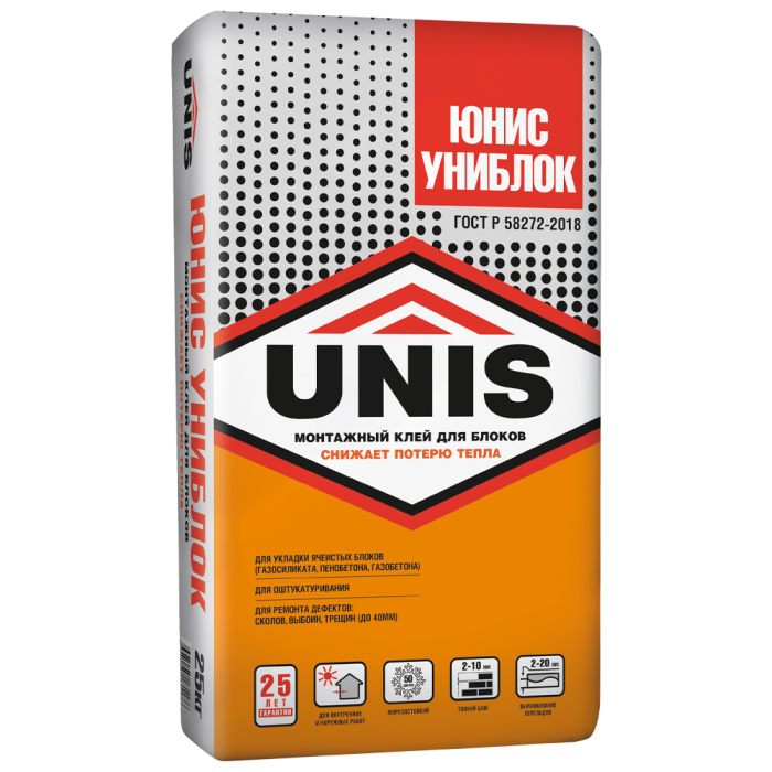 УНИБЛОК клей плиточный 25 кг