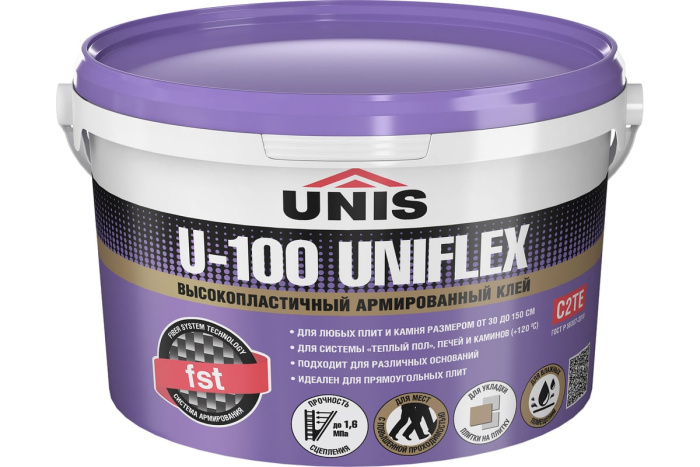 UNIFLEX U-100 клей эластичный банка 5 кг