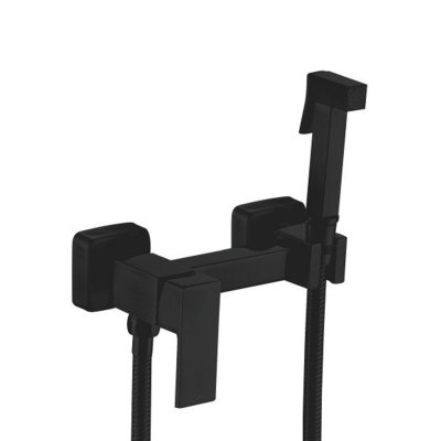 Смеситель гигиенический, чёрный матовый, S137Н, SHEVANIK