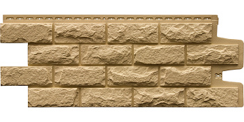 Фасадная панель Grand Line Колотый камень Classic песочный