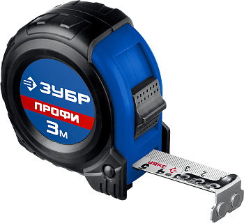 Рулетка с нейлоновым покрытием полотна ЗУБР Профессионал 3м / 16мм 34056-03-16_z02