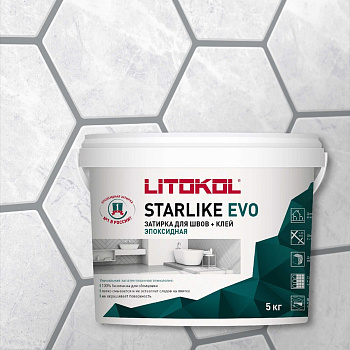 Эпоксидный состав для укладки и затирки мозаики LITOKOL STARLIKE EVO S.110 GRIGIO PERLA 485140004