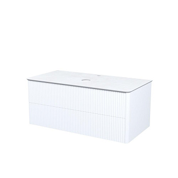 Тумба подвесная, со столешницей, 100 см, белый, Aiger, IDDIS, AIG10W0i95K