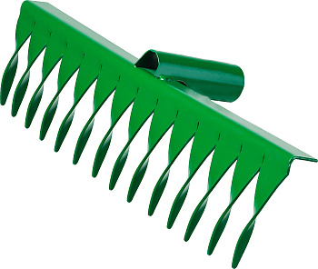 РОСТОК 364 x 72 мм, 14 витых зубцов, рабочая поверхность из стали, покрытие краска, без черенка, гра