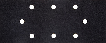 Лист шлиф. универсал. URAGAN ″Оптимален для мягких пород дерева″ 8 отверстий по линии, для ПШМ, P180