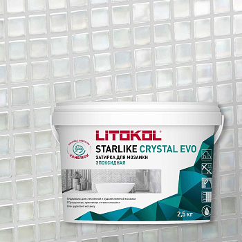 Эпоксидный состав для укладки и затирки мозаики и керамической плитки LITOKOL STARLIKE EVO S.700 CRY