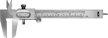 Стальной штангенциркуль СИБИН 125 мм, 3443