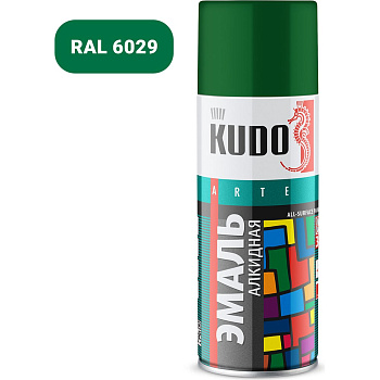 Универсальная эмаль KUDO зелёная 0.52 л KU-10081