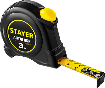 Рулетка Stayer AutoLock 3м / 16мм с автостопом 2-34126-03-16_z02
