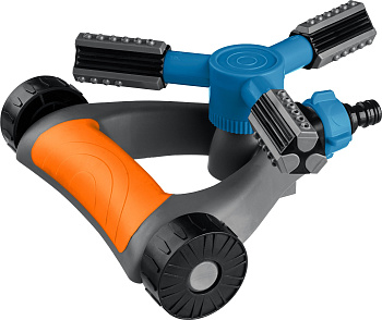 GRINDA RR-Pro, 3 сопла, на подставке с колёсиками, ударопрочный пластик, круговой распылитель, PROLi