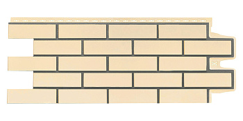 Фасадная панель Grand Line Клинкерный кирпич Design бежевый со швом RAL 7006