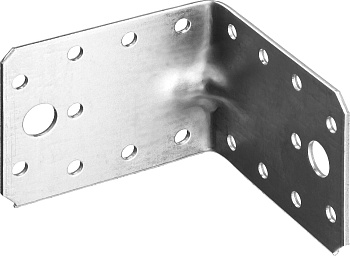 ЗУБР УКУ-2.0, 65 x 90 x 90 x 2 мм, цинк, усиленный крепежный уголок (310116-65-090)