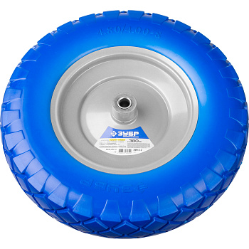 ЗУБР КПУ-2, 4″ х 380 мм, для тачек (арт. 39903, 39974), стальной диск, подшипник - 16 мм, полиуретан