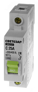 СВЕТОЗАР 1P, 25А, C, 4.5кА, автоматический выключатель (49060-25-С)