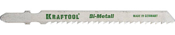 KRAFTOOL T127DF, EU-хвост., по мягкому металлу Bi-Met, шаг 3 мм, 75 мм, 2 шт, полотна для лобзика (1