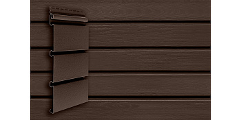 Сайдинг Архитектурный планкен Grand Line Acryl темный дуб (3,0м)