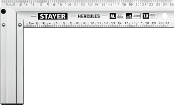 Жесткий столярный угольник STAYER Hercules 250 мм 3432-25