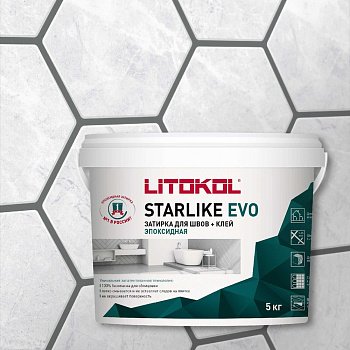 Эпоксидный состав для укладки и затирки мозаики LITOKOL STARLIKE EVO S.125 GRIGIO CEMENTO 485170004