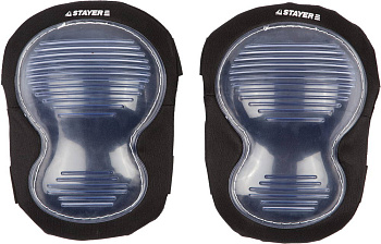 STAYER MASTER двойная пластиковая накладка, противоскользящая поверхность, наколенники защитные (111