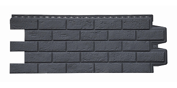 Фасадная панель Grand Line Состаренный кирпич Classic графит