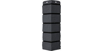 Угол Grand Line Состаренный кирпич Design графит со швом RAL 9005