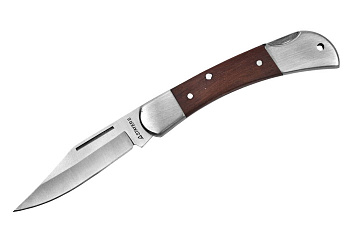 Складной нож STAYER с деревянными вставками средний 47620-1_z01