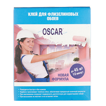Клей Oscar для флизелиновых обоев сухой, 250 г GOF250-k
