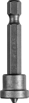 Бита ЗУБР "Мастер" Phillips, с ограничителем, 50 мм, тип хвостовика Е 1/4 ", Cr-V, 1 шт в слайде