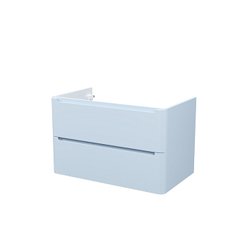 Тумба подвесная, 80 см, голубой, Edifice, IDDIS, EDI80B0i95 подходит умыв. 0108000i28