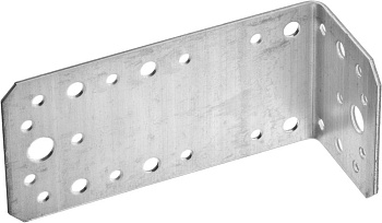 Уголок крепежный асимметричный, 65х50х130 х 2мм, 20шт, ЗУБР