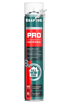 Монтажная пена KRAFTOOL ADAPTER PRO 750 мл, адаптерная, профессиональная, полиуретановая, всесезонна
