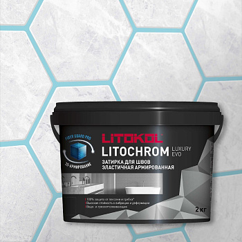 Затирочная смесь LITOKOL LITOCHROM LUXURY EVO LLE 375 турмалин 2 кг 500620002
