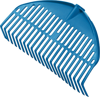 GRINDA PL-22, 430 х 40 х 210 мм, 22 зубца, ударопрочный пластик, грабли веерные пластиковые, PROLine