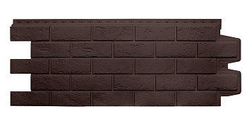 Фасадная панель Grand Line Состаренный кирпич Classic шоколадный