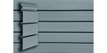 Сайдинг Архитектурный планкен Grand Line Color Plus голубой (3,0м)