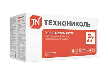 Экструдированный пенополистирол ТехноНИКОЛЬ XPS CARBON Prof 1180*580*60-L (0,20532м3/упак 5шт)