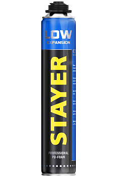 Монтажная пена STAYER Professional LOW EXPANSION с низким вторичным расширением, пистолетная, выход