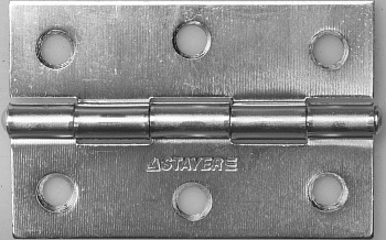 STAYER 75 x 50 х 1.6 мм, цвет белый цинк, карточная петля (37611-75-1)