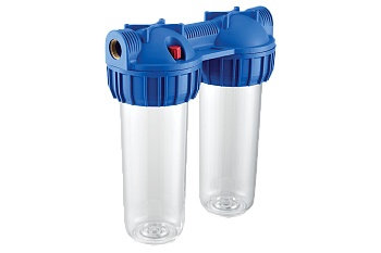 Колба UNIPUMP 10" CFC-10К-2 резьба 3/4" двойная, без картриджа 98409