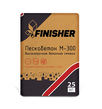 Смесь сухая пескобетон М-300 Finisher 25кг