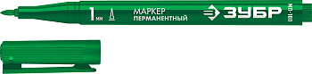 ЗУБР МП-100 зеленый, 1 мм перманентный маркер (06320-4)